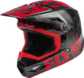 Casco Fly Kinetic Scan Negro rojo Niño