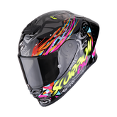 Casco Scorpion EXO-R1 Evo II Air Savage Negro/Azul/Rosa