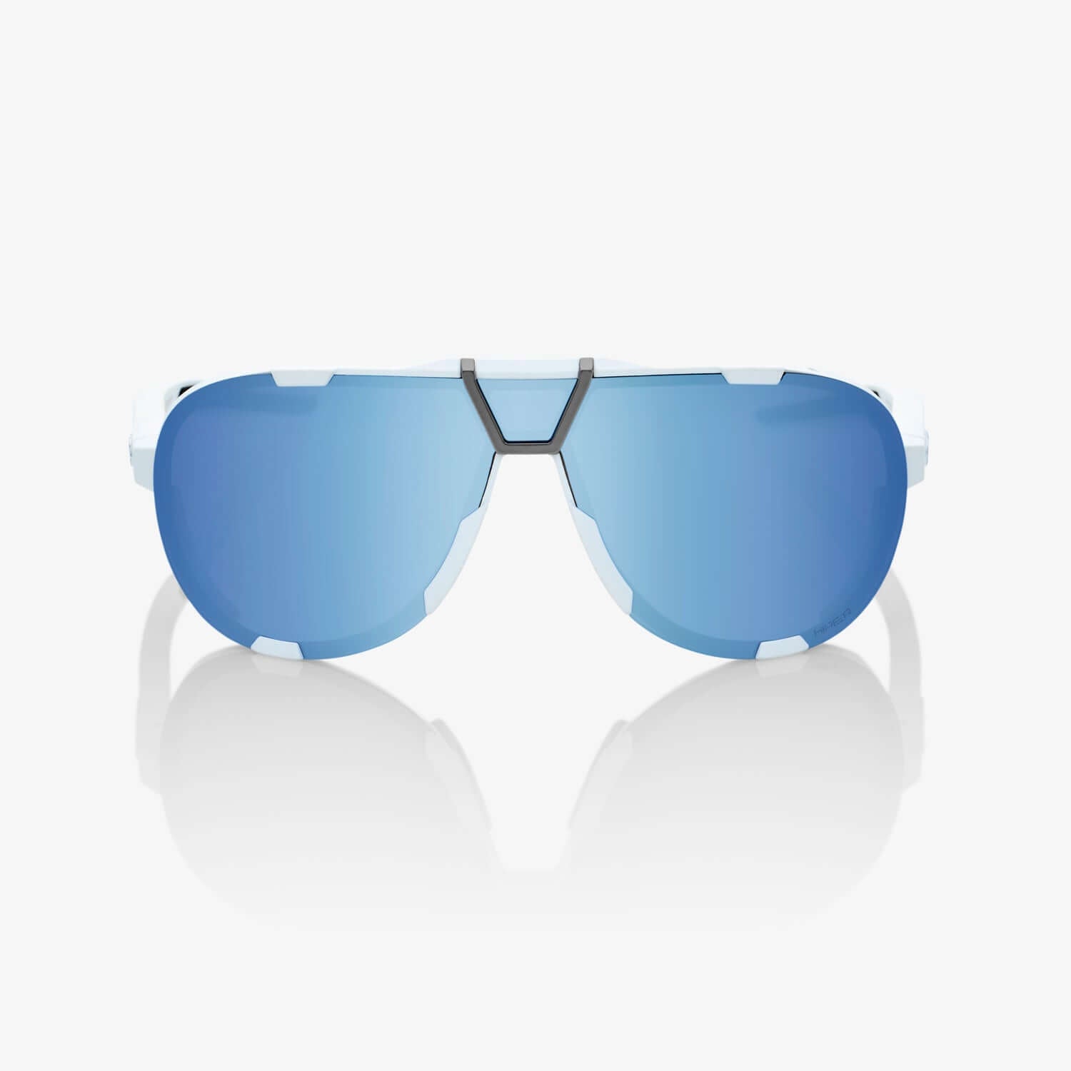 Gafas 100% Westcraft Soft Tact Blanca Lente Hiper Azul Espejo