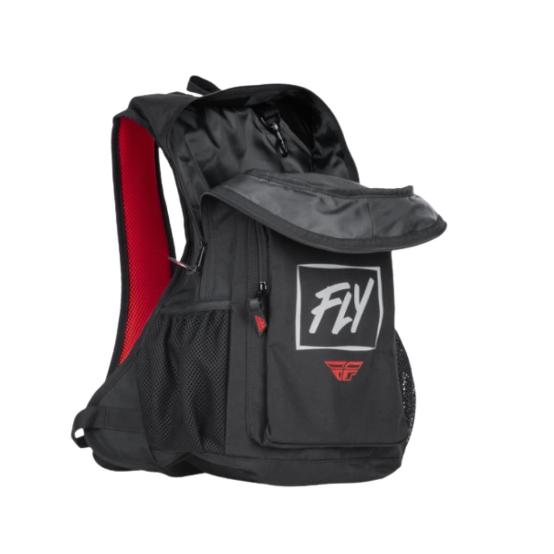 Morral Fly Jump Pack Negro/Gris/Rojo