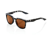 Gafas 100% Hudson Negro Mate Havana Lente bronce