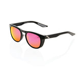 Gafas 100% Slent Negro Polished Lente Purpura Espejo