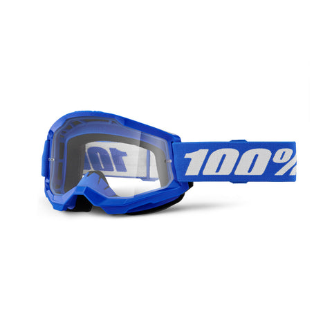 Goggle 100% Strata 2 Azul Lente Clear Niño