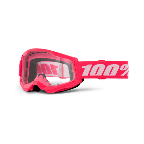 Goggle 100% Strata 2 Pink Lente Clear Niño