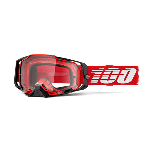 Goggle 100% Armega Roja Lente Clear