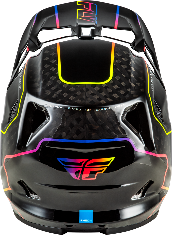 Casco Fly Werx-R Flow Carbon Negro/Multi Niño