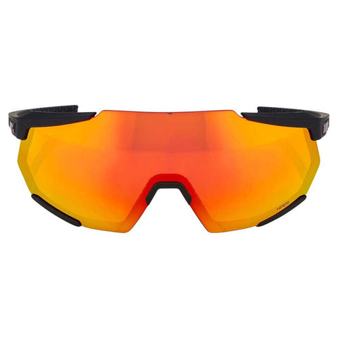 GAFAS 100% RACETRAP SOFT TACT NEGRA LENTE HIPER ROJO ESPEJO