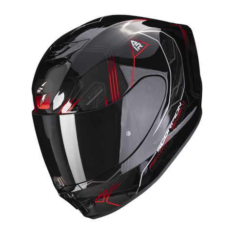 Casco Scorpion EXO-391 Spada Negro/Rojo Neon