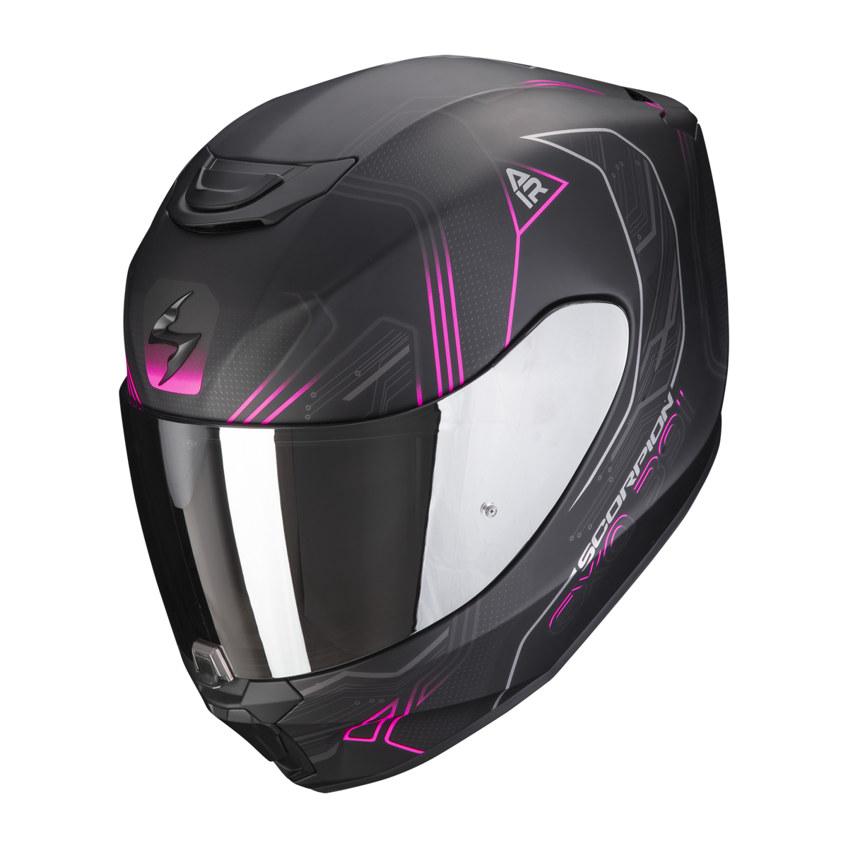 Casco Scorpion EXO-391 Spada Negro Mate/Rosa