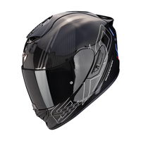 Casco Scorpion EXO-1400 Evo II Reika Negro/Silver/Azul