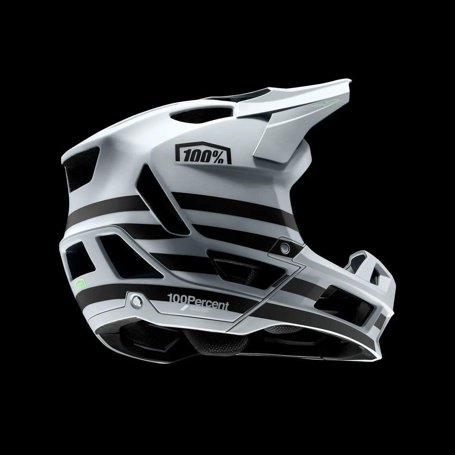 Casco 100% Trajecta W Fidlock Negro/Blanco