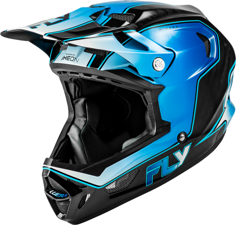 Casco Fly Werx-R Flow Carbon Negro/Azul/Blanco Niño