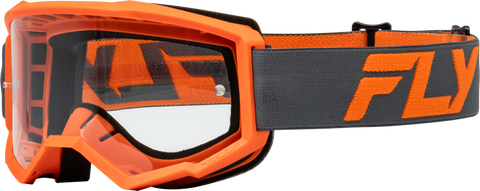 Goggle Fly Focus Charcoal/Naranja Lente Clear