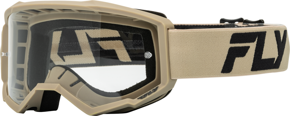 Goggle Fly Focus Khaki/Negro Lente Clear