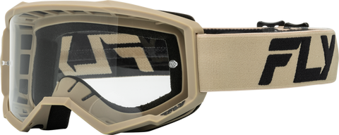 Goggle Fly Focus Khaki/Negro Lente Clear