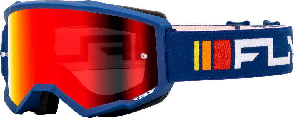 Goggle Fly Zone Navy/Blanco Lente Rojo Espejo