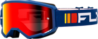 Goggle Fly Zone Navy/Blanco Lente Rojo Espejo