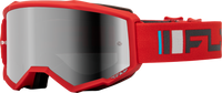 Goggle Fly Zone Rojo/Charcoal Lente Silver Humo Espejo