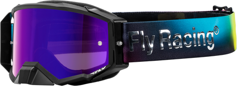 Goggle Fly Zone Elite Legacy Fuscia Azul Electrico Hi Vis Lente Azul