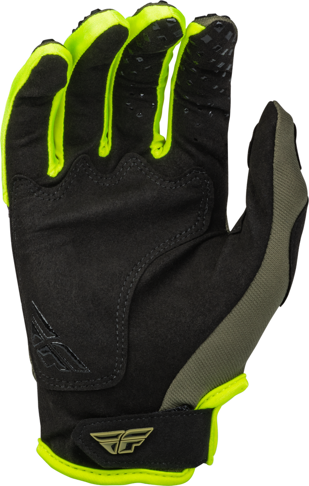 Guantes Fly Kinetic Verde Oliva/Hi Vis Niño