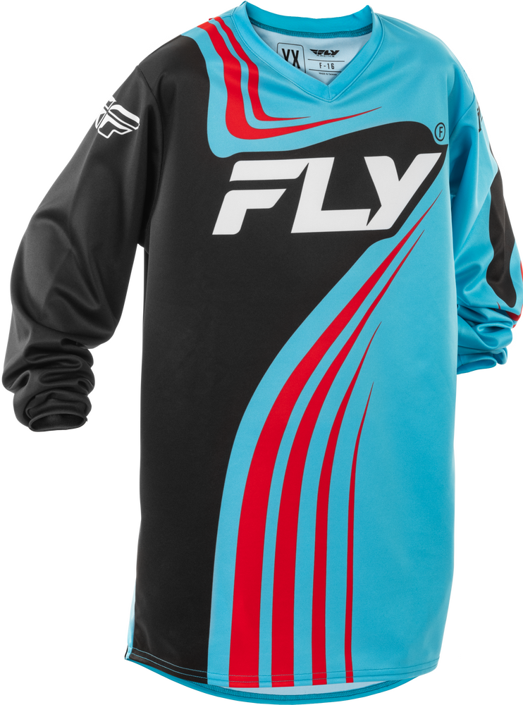 Jersey Fly F-16 Cyan Negro Rojo 2025 Niño