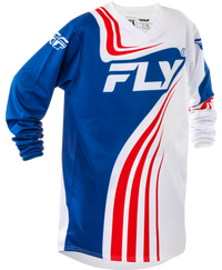 Jersey Fly F-16 Rojo Blanco Azul 2025 Niño