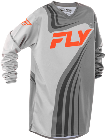 Jersey Fly F-16 Gris Naranja 2025 Niño