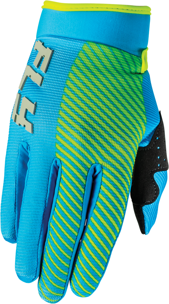 Guantes Fly F-16  Azul/Hi Vis Niño