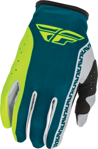 Guantes Fly Lite Gris/Lima/Teal Niño