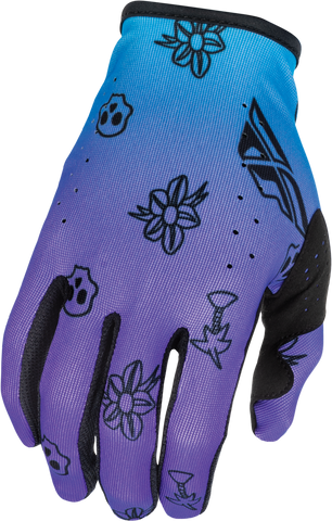 Guantes Fly Lite Outline Purpura/Azul/Negro Niño
