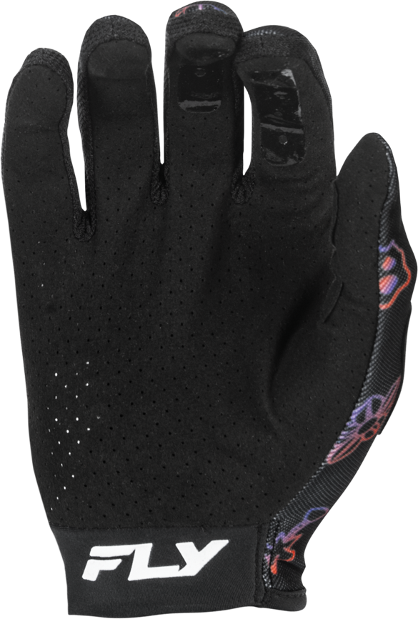 Guantes Fly Lite Outline Negro/Rojo/Purpura Niño