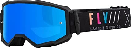 Goggle Fly Zone S.E. Negro/Sunset Lente Azul Celeste Humo Espejo