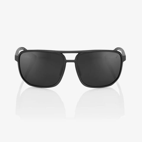 Gafas 100% Konnor Negro Mate Lente Negro Espejo