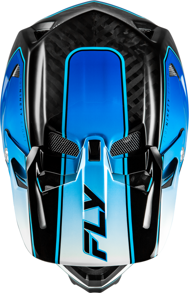 Casco Fly Werx-R Flow Carbon Negro/Azul/Blanco Niño