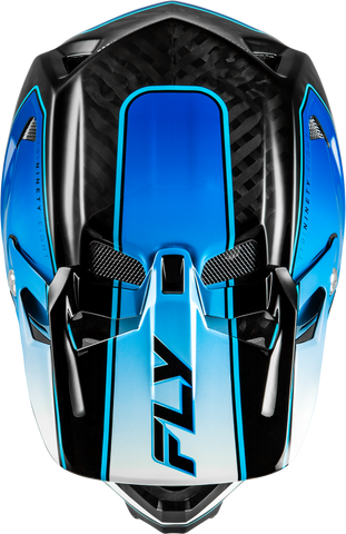 Casco Fly Werx-R Flow Carbon Negro/Azul/Blanco Niño