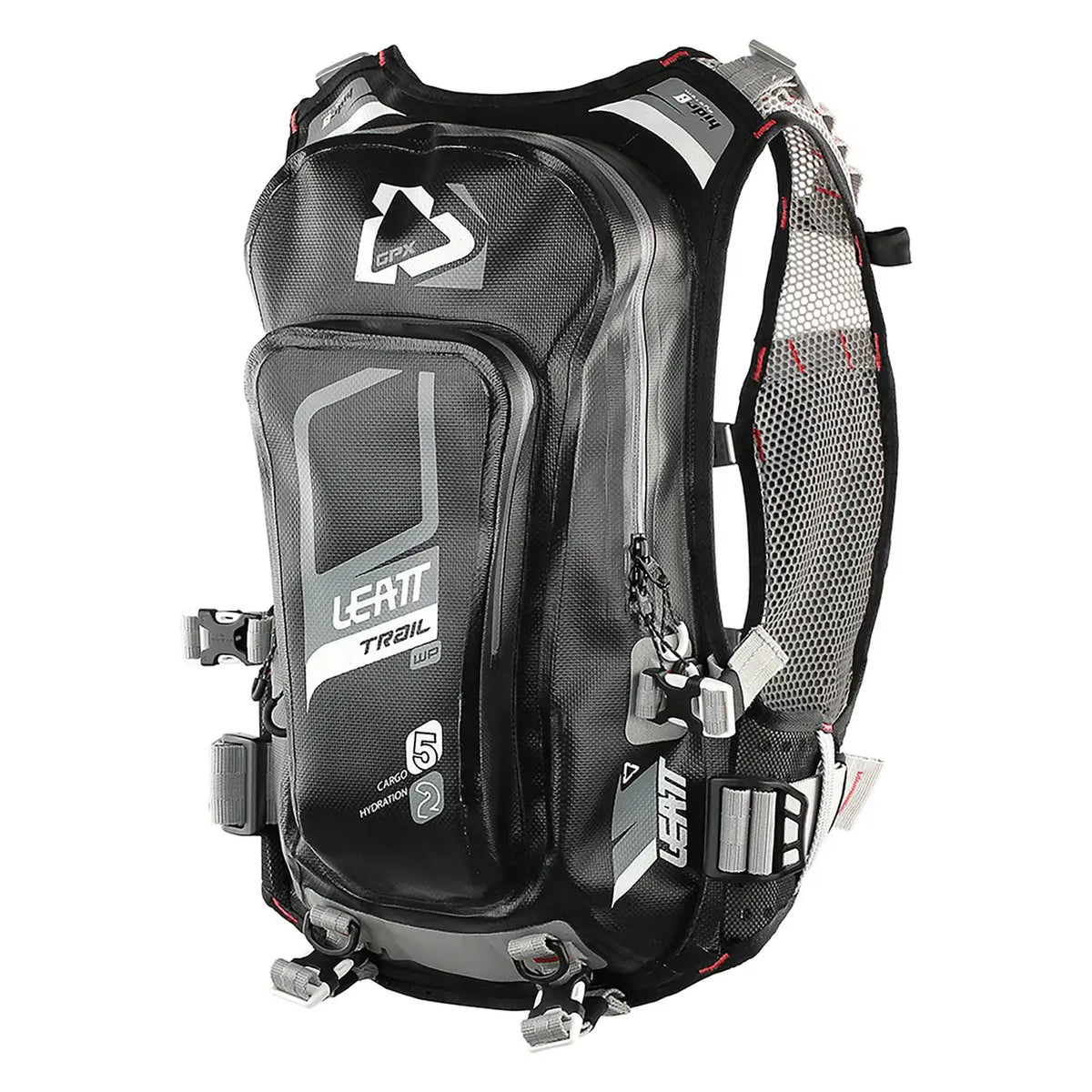 Morral Leatt Hidratacion GPX Trail WP 2.0 Negro/Gris