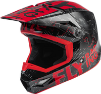 Casco Fly Kinetic Scan Negro rojo Niño