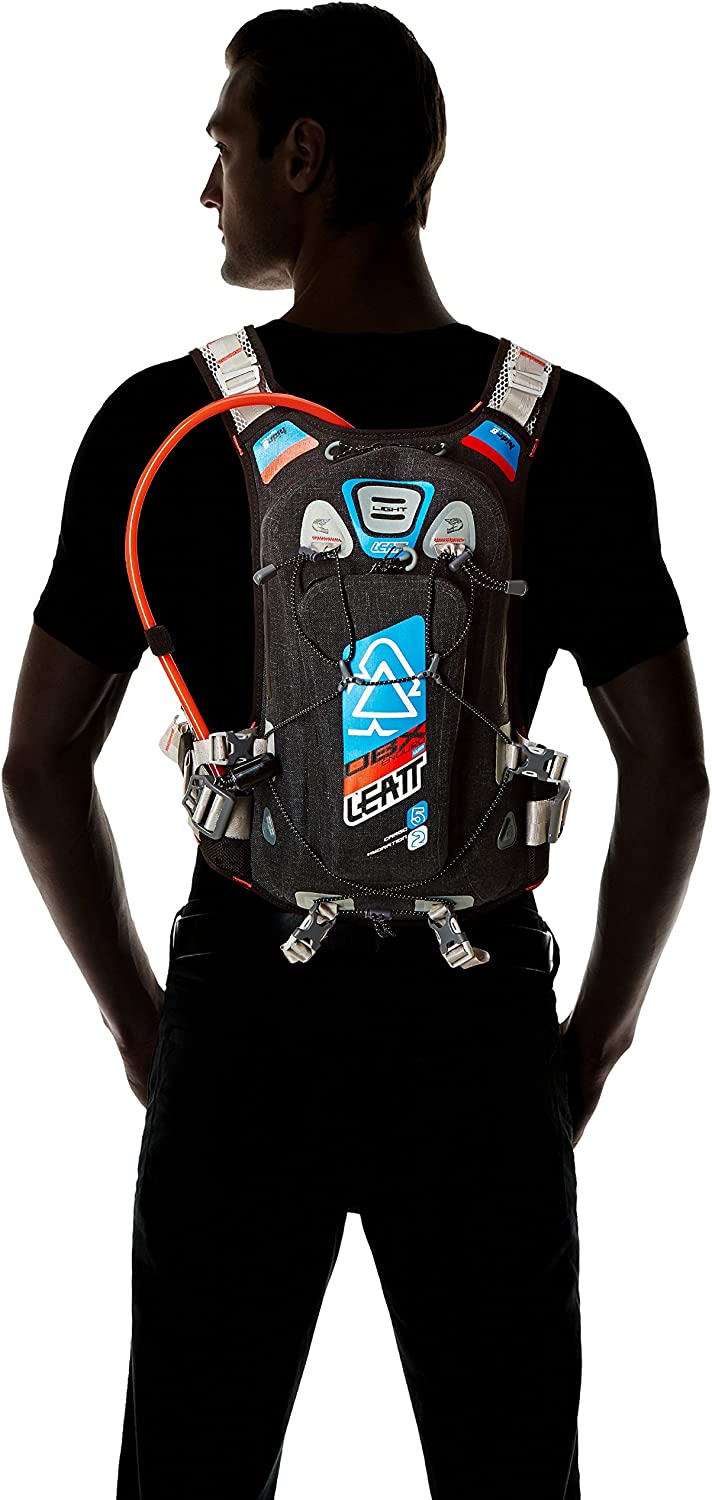 Morral Leatt Hidratacion DBX Enduro Lite 2.0 Negro/Azul/Naranja