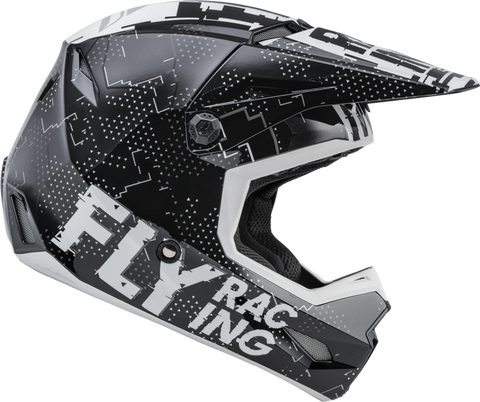 Casco Fly Kinetic Scan Negro Blanco Niño