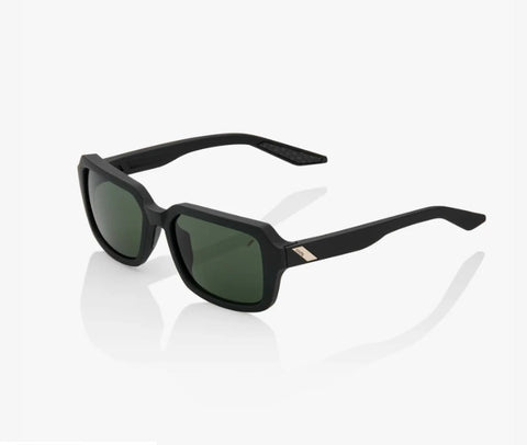 Gafas 100% Rideley Soft Tact Negro Lente Gris/Verde