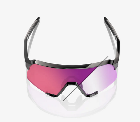 Gafas 100% S3 Negro Lente Purpura Fotocromatico