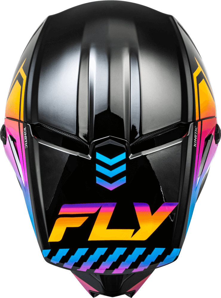 Casco Fly Kinetic Menace Negro/Sunrise