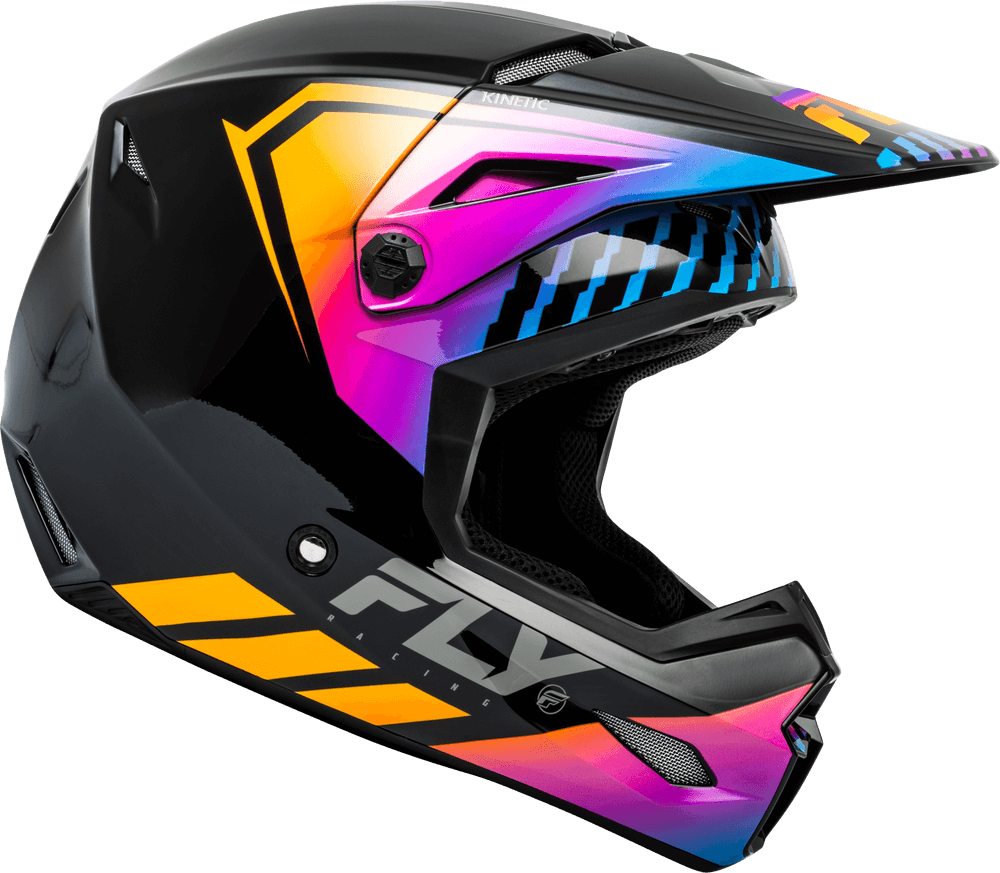 Casco Fly Kinetic Menace Negro/Sunrise