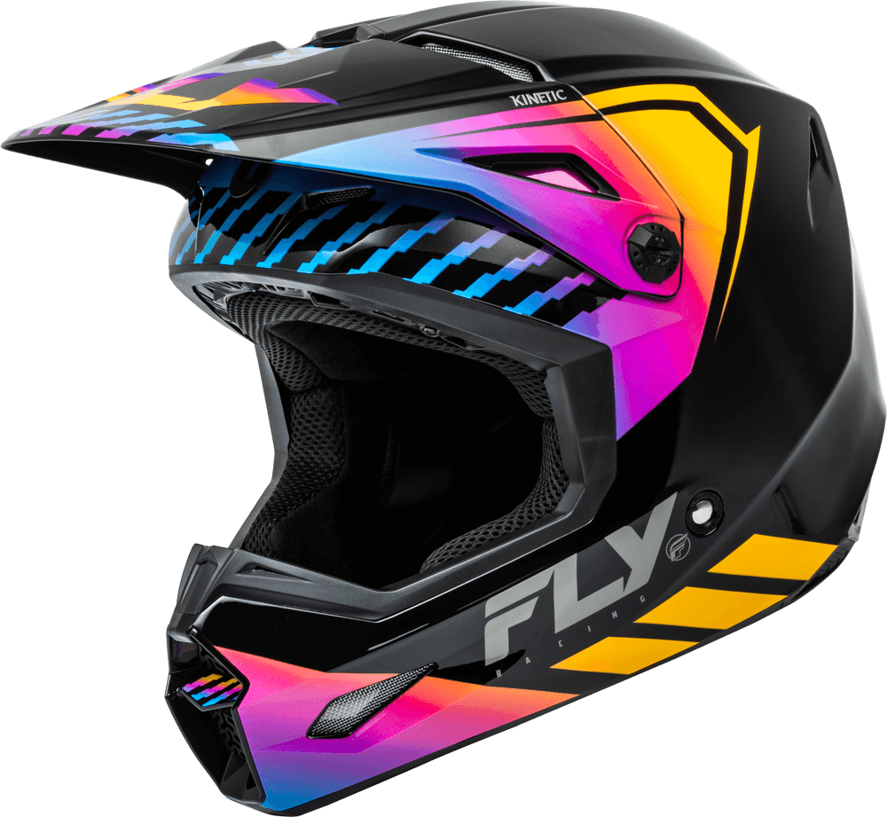 Casco Fly Kinetic Menace Negro/Sunrise