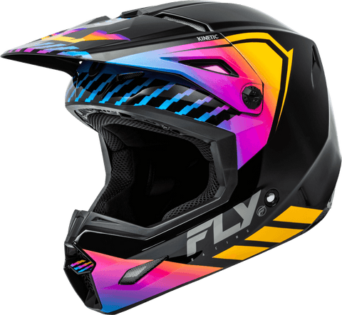 Casco Fly Kinetic Menace Negro/Sunrise