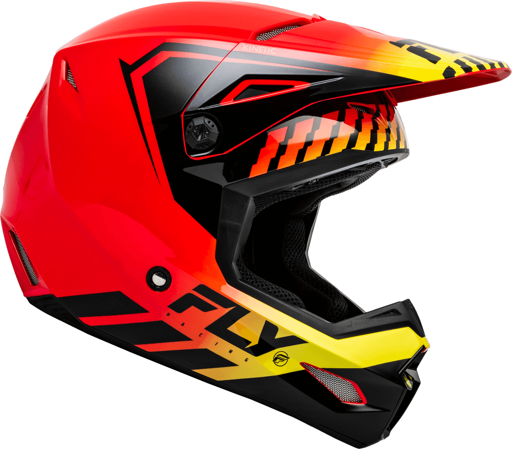 Casco Fly Kinetic Menace Rojo/Negro/Amarillo