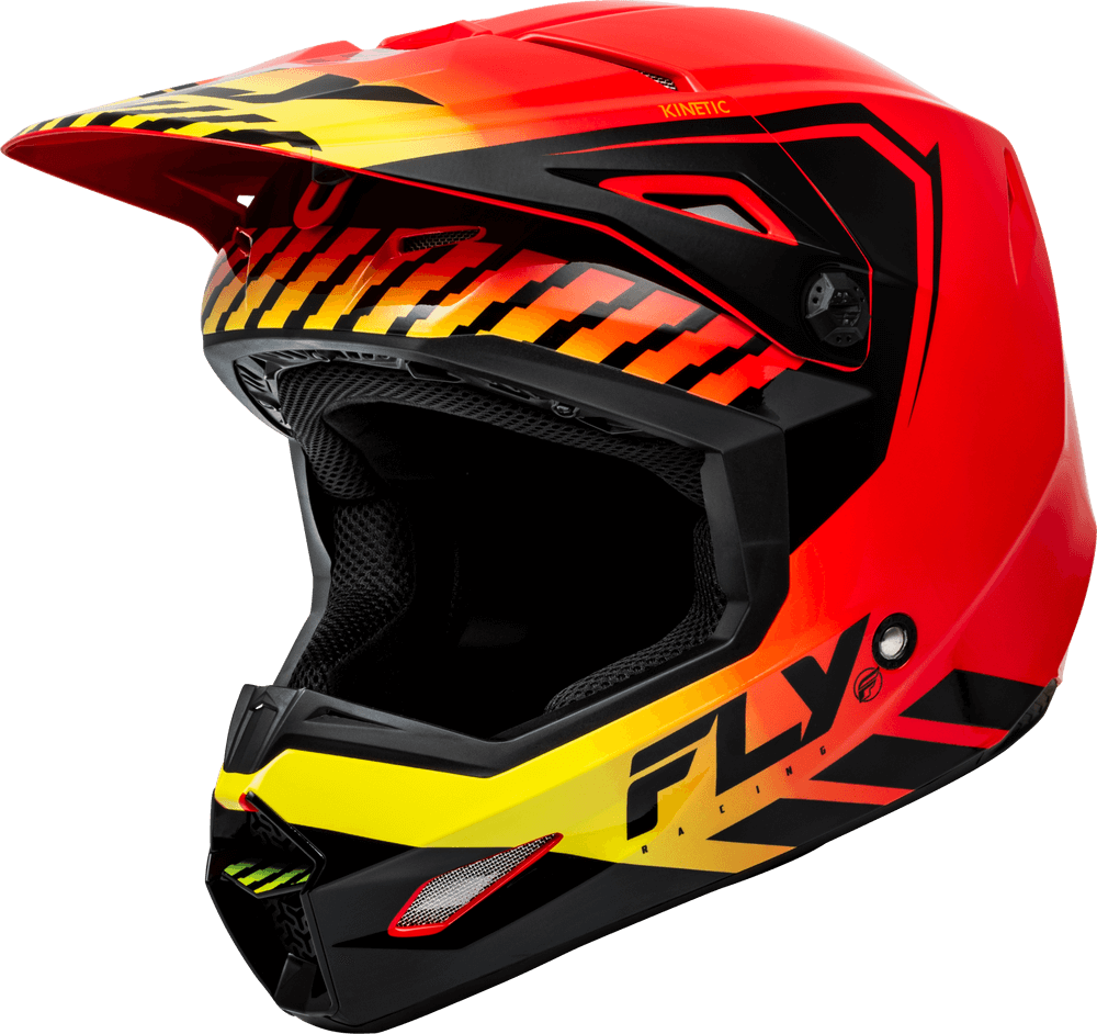 Casco Fly Kinetic Menace Rojo/Negro/Amarillo