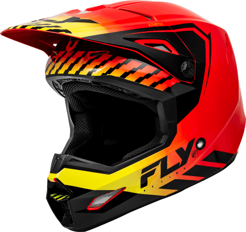 Casco Fly Kinetic Menace Rojo/Negro/Amarillo