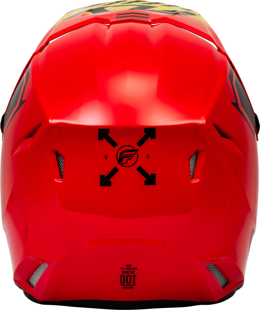 Casco Fly Kinetic Menace Rojo/Negro/Amarillo