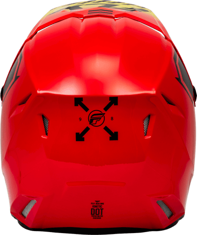 Casco Fly Kinetic Menace Rojo/Negro/Amarillo